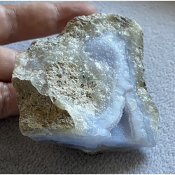 AGAT NIEBIESKI, CHALCEDON NIEBIESKI SUROWY